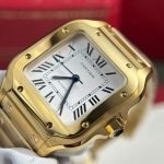 Cartier Santos WGSA0030 Yellow Gold White Dial Medium Model Best Replica BVF 35.1mm - Image 16
