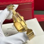 Cartier Santos WGSA0030 Yellow Gold White Dial Medium Model Best Replica BVF 35.1mm - Image 21