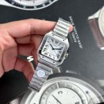 Cartier Santos WSSA0029 White Dial Medium Model Best Replica BVF 35.1mm - Image 12