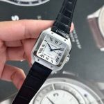 Cartier Santos WSSA0029 White Dial Medium Model Best Replica BVF 35.1mm - Image 13