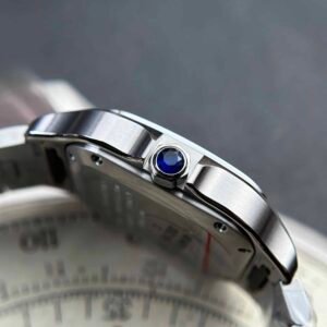 Cartier Santos WSSA0029 White Dial Medium Model Best Replica BVF 35.1mm - Image 14