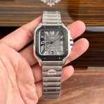 Cartier Santos WSSA0037 Grey Dial Large Model Best Replica BVF 39.8mm - Image 4