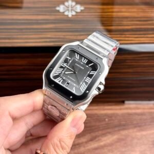 Cartier Santos WSSA0037 Grey Dial Large Model Best Replica BVF 39.8mm - Image 10