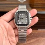Cartier Santos WSSA0037 Grey Dial Large Model Best Replica BVF 39.8mm - Image 11