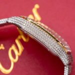 Cartier Santos White Dial Two Tone Large Model Iced Out Moissanite 39.8mm - Image 15