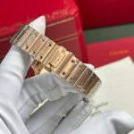 Cartier Santos de Cartier Rose Gold White Dial Medium Model Best Replica BVF 35.1mm - Image 10