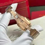 Cartier Santos de Cartier Rose Gold White Dial Medium Model Best Replica BVF 35.1mm - Image 19