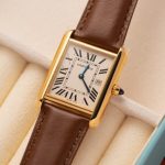 Cartier Tank Louis W1529756 Yellow Gold Leather Replica AF 33.7mm x 25.5mm - Image 2