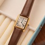 Cartier Tank Louis W1529756 Yellow Gold Leather Replica AF 33.7mm x 25.5mm - Image 8