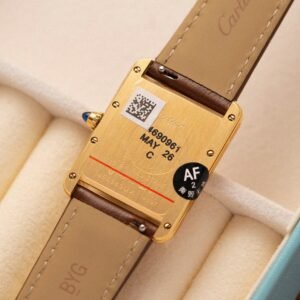 Cartier Tank Louis W1529756 Yellow Gold Leather Replica AF 33.7mm x 25.5mm - Image 13