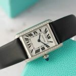 Cartier Tank Must W4TA0031 Ladies Small Model Diamond Bezel Replica 29.5 mm x 22 mm - Image 9