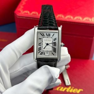 Cartier Tank Must WSTA0040 Extra Large Silver Dial Best Replica AF 31mm x 41mm - Image 7
