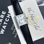 Cartier Tank Solo Extra Large White Dial Diamond Bezel Leather Strap Best Replica AF 31mm x 41mm - Image 4