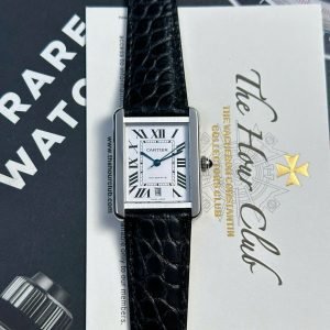 Cartier Tank Solo Extra Large White Dial Leather Strap Best Replica AF 31mm x 41mm - Image 11