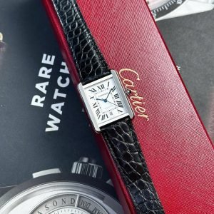 Cartier Tank Solo Extra Large White Dial Leather Strap Best Replica AF 31mm x 41mm - Image 12
