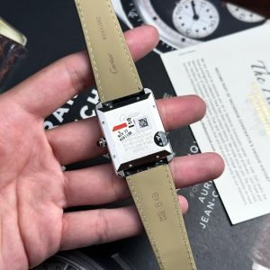 Cartier Tank Solo Extra Large White Dial Leather Strap Best Replica AF 31mm x 41mm - Image 18