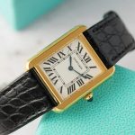 Cartier Tank Solo W5200002 Yellow Gold Ladies Small Model Leather Replica 31 x 24mm - Image 2