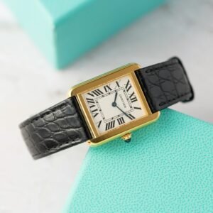 Cartier Tank Solo W5200002 Yellow Gold Ladies Small Model Leather Replica 31 x 24mm - Image 7