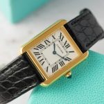 Cartier Tank Solo W5200002 Yellow Gold Ladies Small Model Leather Replica 31 x 24mm - Image 8