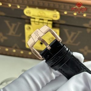 Audemars Piguet Code 11.59 Automatic 15210OR Black Dial Leather Strap 1:1 Best Replica APSF 41mm - Image 10