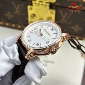 Audemars Piguet Code 11.59 Automatic 15210OR White Dial Leather Strap 1:1 Best Replica APSF 41mm - Image 4