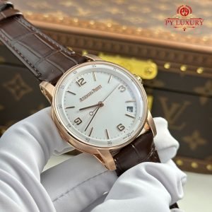 Audemars Piguet Code 11.59 Automatic 15210OR White Dial Leather Strap 1:1 Best Replica APSF 41mm - Image 5