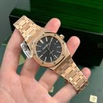 Audemars Piguet Royal Oak 15400OR Black Dial 18K Gold Wrapped Best Replica Watch ZF 41mm - Image 3
