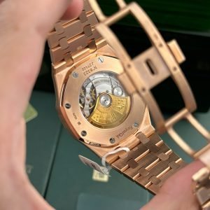 Audemars Piguet Royal Oak 15400OR Black Dial 18K Gold Wrapped Best Replica Watch ZF 41mm - Image 8