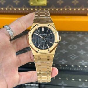 Audemars Piguet Royal Oak 15400OR Rose Gold Black Dial Replica 41mm - Image 9