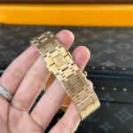 Audemars Piguet Royal Oak 15400OR Rose Gold Black Dial Replica 41mm - Image 16