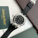Audemars Piguet Royal Oak 15400ST Rubber Strap Black Dial Best Replica APS Factory 41mm - Image 13