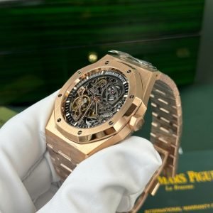 Audemars Piguet Royal Oak 15407OR Openworked Skeleton Dial Rose Gold 1:1 Best Replica THB 41mm - Image 4