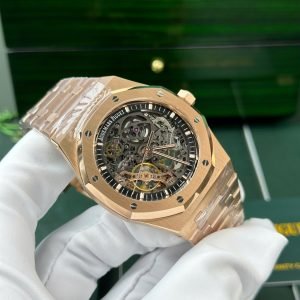 Audemars Piguet Royal Oak 15407OR Openworked Skeleton Dial Rose Gold 1:1 Best Replica THB 41mm - Image 5