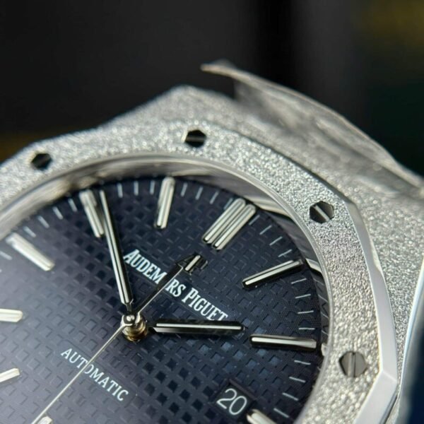 Audemars Piguet Royal Oak 15410BC Frosted Gold Blue Dial Best Replica APSF 41mm - Image 4