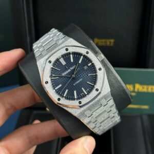 Audemars Piguet Royal Oak 15410BC Frosted Gold Blue Dial Best Replica APSF 41mm - Image 13