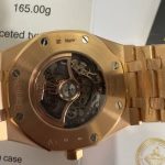 Audemars Piguet Royal Oak 15412OR Open Work Skeleton 18K Rose Gold Wrapped Baguette Moissanite Bezel Clone 1:1 Best Replica 41mm - Image 9