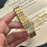 Audemars Piguet Royal Oak 15450BA Yellow Gold Blue Dial Replica IP Factory 37mm - Image 16