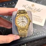 Audemars Piguet Royal Oak 15450BA Yellow Gold White Dial Replica IP Factory 37mm - Image 10