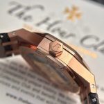 Audemars Piguet Royal Oak 15450OR Rose Gold Black Dial Leather IP Factory 37mm - Image 6