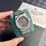 Audemars Piguet Royal Oak 15450ST Grey Dial Steel Bracelet Best Replica APS Factory 37m - Image 2