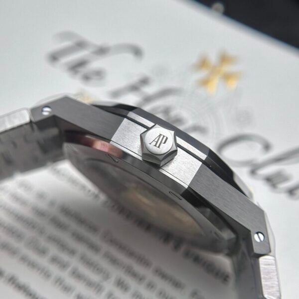 Audemars Piguet Royal Oak 15450ST Grey Dial Steel Bracelet Best Replica APS Factory 37m - Image 7