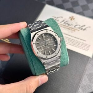 Audemars Piguet Royal Oak 15450ST Grey Dial Steel Bracelet Best Replica APS Factory 37m - Image 11