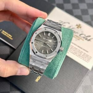 Audemars Piguet Royal Oak 15450ST Grey Dial Steel Bracelet Best Replica APS Factory 37m - Image 12