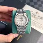 Audemars Piguet Royal Oak 15450ST White Dial Steel Bracelet Best Replica APS Factory 37mm