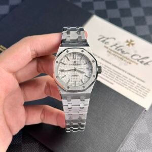 Audemars Piguet Royal Oak 15450ST White Dial Steel Bracelet Best Replica APS Factory 37mm - Image 12