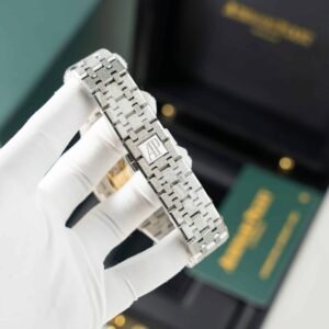 Audemars Piguet Royal Oak 15454BC Frosted Gold Blue Dial Best Replica APSF 37mm - Image 9