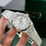 Audemars Piguet Royal Oak 15454BC Frosted White Gold White Dial Best Replica APSF 37mm - Image 4