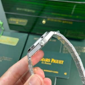 Audemars Piguet Royal Oak 15454BC Frosted White Gold White Dial Best Replica APSF 37mm - Image 5
