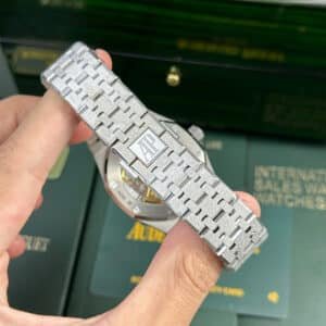 Audemars Piguet Royal Oak 15454BC Frosted White Gold White Dial Best Replica APSF 37mm - Image 9