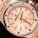 Audemars Piguet Royal Oak 15454OR Frosted Gold Pink Dial Replica 37mm - Image 12